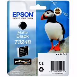 Epson T3248 Matte Black, Encre à pigments, 14 ml, 650 pages, 1 pièce(s)
