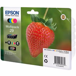 Epson Strawberry 29 CMYK, Rendement standard, 5,3 ml, 3,2 ml, 1 pièce(s), Multi pack