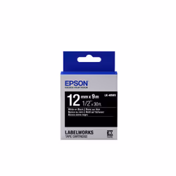 Epson LK-4BWV - Brillant - Blanc sur Noir - 12mmx9m, Blanc sur noir, 1 pièce(s), Japon, LabelWorks LW-Z900FK (QWERTY) LabelWo ...