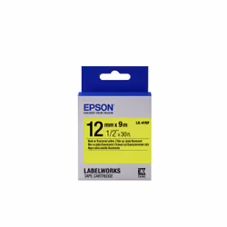 Epson LK-4YBF - Fluorescent - Noir sur Jaune - 12mmx9m, Noir, Jaune, - LabelWorks LW-Z900FK - LabelWorks LW-Z710 - LabelWorks ...