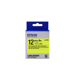 Epson LK-4YBF - Fluorescent - Noir sur Jaune - 12mmx9m
