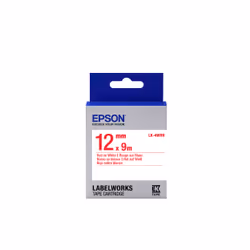 Epson LK-4WRN - Standard - Rouge sur Blanc - 12mmx9m, Rouge sur blanc, Japon, 1,2 cm, 9 m, 1 pièce(s), 25 mm
