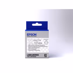 Epson LK-4TWN - Transparent - Blanc sur Transparent - 12mmx9m