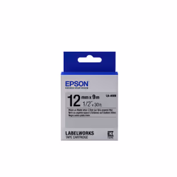 Epson LK-4SBE - Mat - Noir sur Argent Mat - 12mmx9m, Noir sur argent, Japon, LabelWorks LW-1000P LabelWorks LW-300 LabelWorks ...