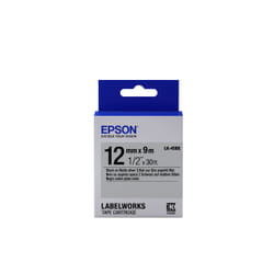 Epson LK-4SBE - Mat - Noir sur Argent Mat - 12mmx9m