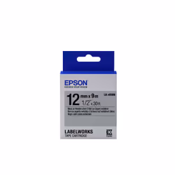 Epson LK-4SBM - Métallisé - Noir sur Argent - 12mmx9m, Noir sur argent, Japon, LabelWorks LW-1000P LabelWorks LW-300 LabelWor ...