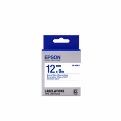 Epson LK-4WLN - Standard - Bleu sur Blanc - 12mmx9m, Bleu sur blanc, Japon, LabelWorks LW-1000P LabelWorks LW-300 LabelWorks  ...