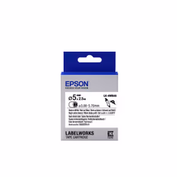 Epson LK-4WBA5 - Thermorétrécissant (HST) - Noir sur Blanc - Diam. 5mmx2.5m, Noir sur blanc, Japon, 5 mm, LabelWorks LW-1000P ...