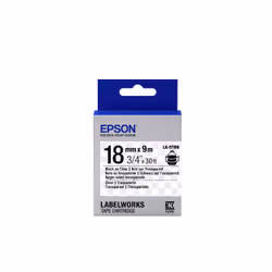 Epson LK-5TBN - Transparent - Noir sur Transparent - 18mmx9m, Noir sur transparent, Japon, LabelWorks LW-1000P LabelWorks LW- ...
