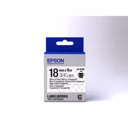 Epson LK-5TBN - Transparent - Noir sur Transparent - 18mmx9m