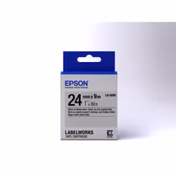 Epson LK-6SBE - Mat - Noir sur Argent Mat - 24mmx9m