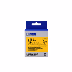 Epson LK-6YBA11 - Thermorétrécissant (HST) - Noir sur Jaune - Diam. 11mmx2.5m, Noir sur jaune, Japon, 1,1 cm, LabelWorks LW-1 ...