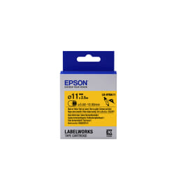 Epson LK-6YBA11 - Thermorétrécissant (HST) - Noir sur Jaune - Diam. 11mmx2.5m