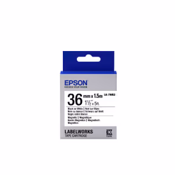 Epson LK-7WB2 - Magnétique - Noir sur Blanc - 36 mmx1.5m, Noir sur blanc, Japon, LabelWorks LW-1000P LabelWorks LW-300 LabelW ...
