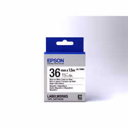 Epson LK-7WB2 - Magnétique - Noir sur Blanc - 36 mmx1.5m