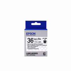Epson LK-7TBN - Transparent - Noir sur Transparent - 36mmx9m, Noir sur transparent, Japon, LabelWorks LW-1000P LabelWorks LW- ...