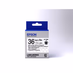 Epson LK-7TBN - Transparent - Noir sur Transparent - 36mmx9m