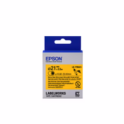 Epson LK-7YBA21 - Thermorétrécissant (HST) - Noir sur Jaune - Diam. 21mmx2.5m, Noir sur jaune, Japon, 2,1 cm, LabelWorks LW-1 ...