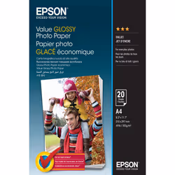 Epson Value Glossy Photo Paper - A4 - 20 Feuilles, Gloss, 183 g/m², A4, 20 feuilles, - Expression Premium XP-900 - Expression ...