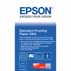 Epson Standard Proofing Paper OBA 24" x 30.5 m, 30,5 m, 61 cm, 7,62 cm, 61 cm (24"), Demi-mat, 250 g/m²
