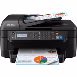 Epson WorkForce WF-2750DWF, Jet d'encre, Impression couleur, 4800 x 1200 DPI, A4, Impression directe, Noir