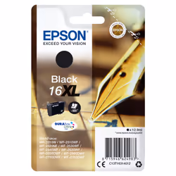 Epson Pen and crossword Cartouche "Stylo à plume" 16XL - Encre DURABrite Ultra N, Rendement élevé (XL), Encre à pigments, 12, ...