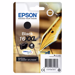 Epson Cartouche "Stylo à plume"16XXL - Encre DURABrite Ultra N, Encre à pigments, 21,6 ml, 1000 pages, 1 pièce(s)