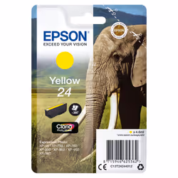 Epson Elephant Cartouche "Eléphant" - Encre Claria Photo HD J, Rendement standard, Encre à pigments, 4,6 ml, 360 pages, 1 piè ...