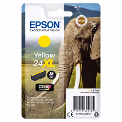 Epson Elephant Cartouche "Eléphant" - Encre Claria Photo HD J (XL), Rendement élevé (XL), Encre à pigments, 8,7 ml, 740 pages ...