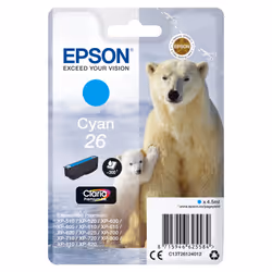 Epson Polar bear Cartouche "Ours Polaire" - Encre Claria Premium C, 4,5 ml, 300 pages, 1 pièce(s)