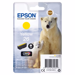 Epson Polar bear Cartouche "Ours Polaire" - Encre Claria Premium J, Rendement standard, Encre à pigments, 4,5 ml, 300 pages,  ...