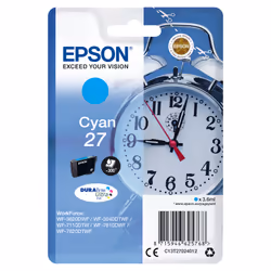 Epson Alarm clock Cartouche "Réveil" 27 - Encre DURABrite Ultra C, 3,6 ml, 300 pages, 1 pièce(s)