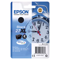 Epson Alarm clock Cartouche "Réveil" 27XL - Encre DURABrite Ultra N, Rendement élevé (XL), Encre à pigments, 17,7 ml, 1100 pa ...