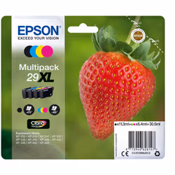 Epson Strawberry Multipack "Fraise" 29XL - Encre Claria Home N,C,M,J, 11,3 ml, 6,4 ml, 470 pages, 450 pages, 1 pièce(s), Mult ...