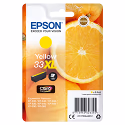 Epson Oranges Cartouche " " - Encre Claria Premium J (XL), Rendement élevé (XL), Encre à pigments, 8,9 ml, 650 pages, 1 pièce ...