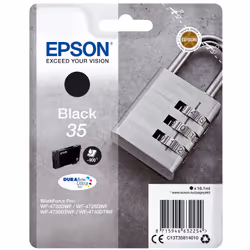 Epson Padlock Singlepack Black 35 DURABrite Ultra Ink, Rendement standard, Encre à pigments, 16,1 ml, 900 pages, 1 pièce(s)