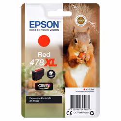 Epson Squirrel Singlepack Red 478XL Claria Photo HD Ink