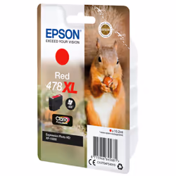 Epson Squirrel Singlepack Red 478XL Claria Photo HD Ink