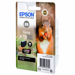Epson Squirrel Singlepack Grey 478XL Claria Photo HD Ink - Vue supplémentaire 4