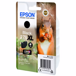 Epson Squirrel Singlepack Black 378XL Claria Photo HD Ink