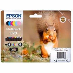 Epson Squirrel Multipack 6-colours 378 Claria Photo HD Ink, Rendement standard, 5,5 ml, 4,1 ml, 1 pièce(s), Multi pack