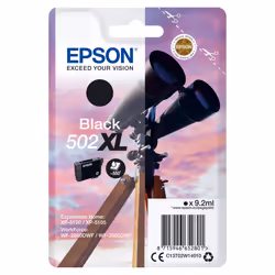 Epson Singlepack Black 502XL Ink, Rendement élevé (XL), Encre à pigments, 9,2 ml, 550 pages, 1 pièce(s)
