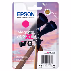 Epson Singlepack Magenta 502XL Ink, Rendement élevé (XL), Encre à pigments, 6,4 ml, 470 pages, 1 pièce(s)