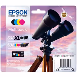 Epson 502 XL, Rendement élevé (XL), 550 pages, 165 pages, 4 pièce(s), Multi pack