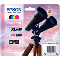 Epson 502 XL, Noir, Cyan, Magenta, Jaune, 4 pièce(s)