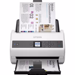 Epson WorkForce DS-870, 600 x 600 DPI, 30 bit, 24 bit, 1 bit, 130 ppm, 130 ppm