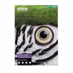 Epson Fine Art Cotton Textured Natural A4 25 Sheets, Mat, papier d'art, 300 g/m², 25 feuilles