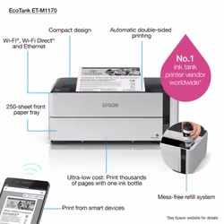 Epson EcoTank M1170 imprimante jets d'encres 1200 x 2400 DPI A4 Wifi - Vue supplémentaire 7