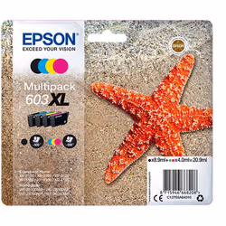 Epson Multipack 4-colours 603XL Ink, Rendement élevé (XL), 8,9 ml, 4 ml, 1 pièce(s), Multi pack