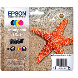 Epson Multipack 4-colours 603 Ink, Rendement standard, 3,4 ml, 2,4 ml, 150 pages, 1 pièce(s), Multi pack